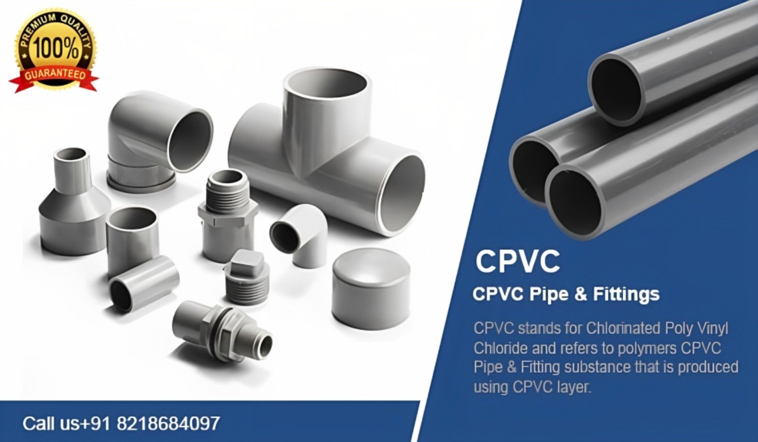 Industrail CPVC Pipes (SCH 40 & SCH 80) (Size - 1/2 to 6), For