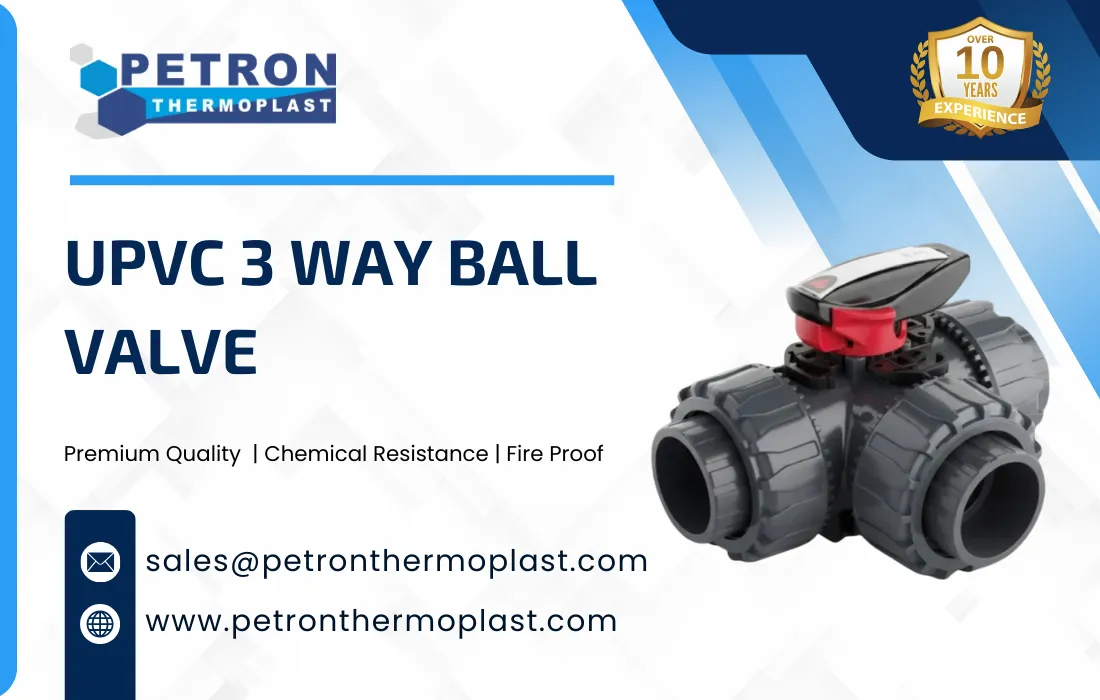 UPVC 3 Way Ball Valve Graphics