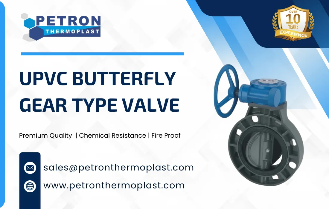 UPVC Butterfly Gear Type Valve Graphics