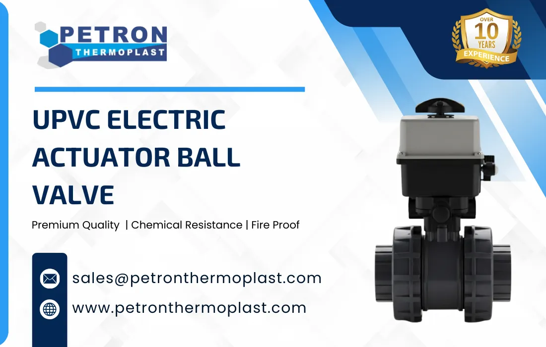 UPVC Electric Actuator Ball Valve Graphics