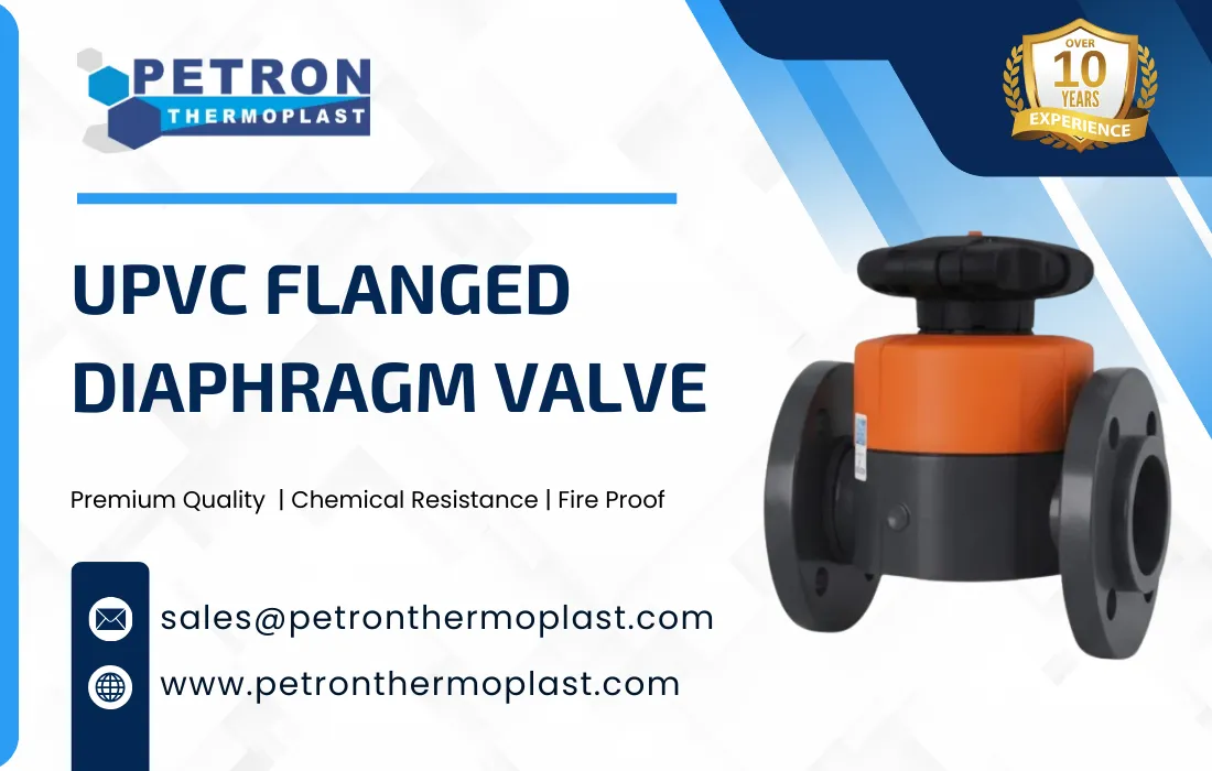 UPVC Flanged Diaphragm Valve Graphics