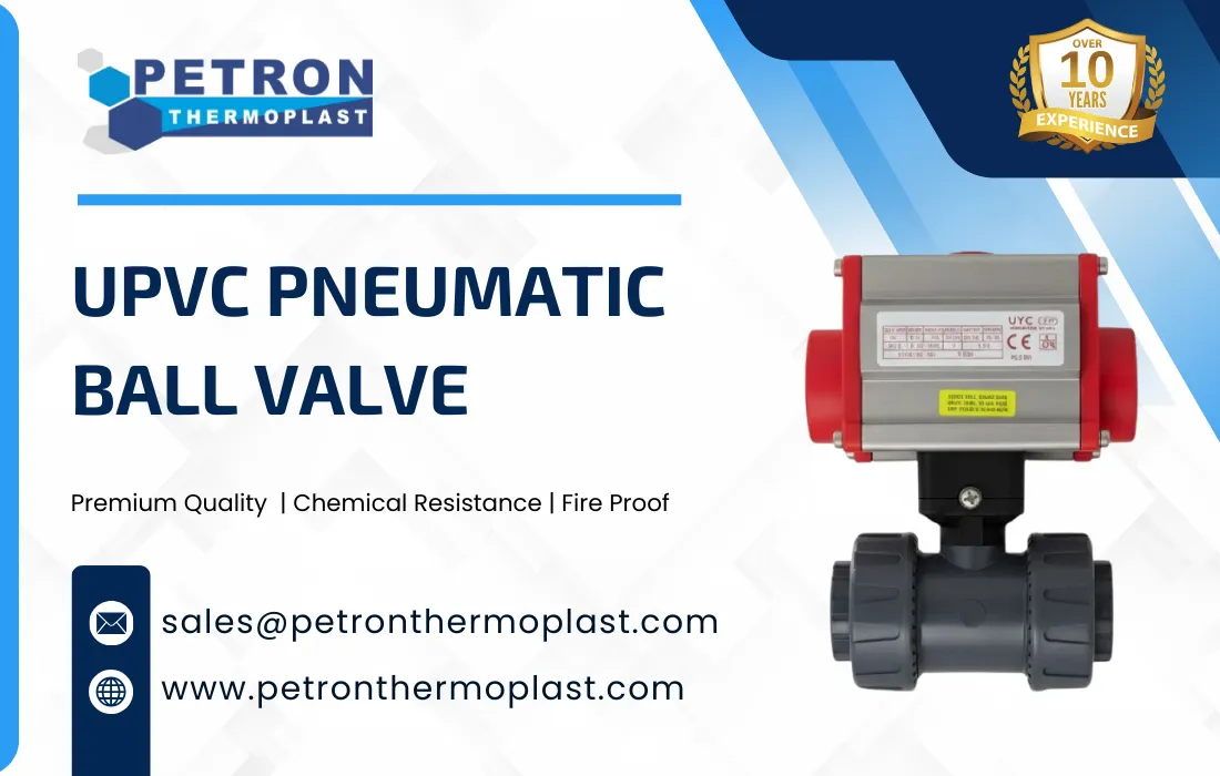UPVC Pneumatic Ball Valve Graphics