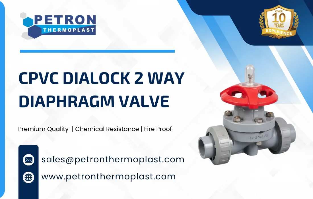 CPVC Dialock 2 Way Diaphragm Valve Graphics