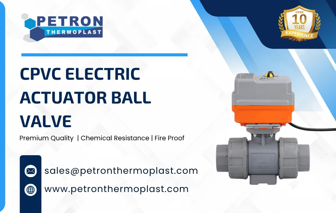 CPVC Electric Actuator Ball Valve Graphics