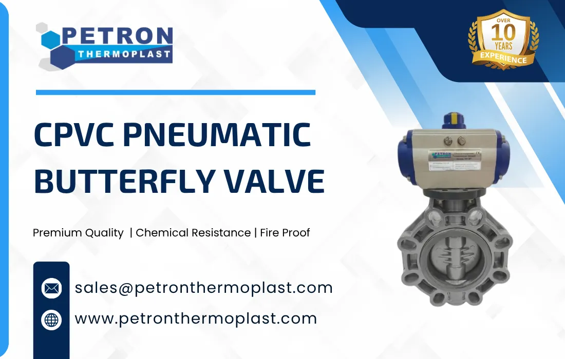 CPVC Pneumatic Butterfly Valve Graphics