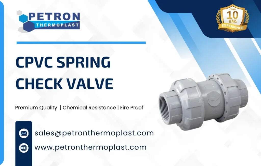 CPVC Spring Check Valve - Petron Thermoplast