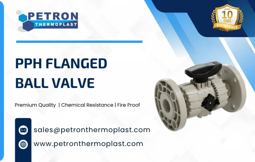 PPH Flanged Ball Valve Graphics