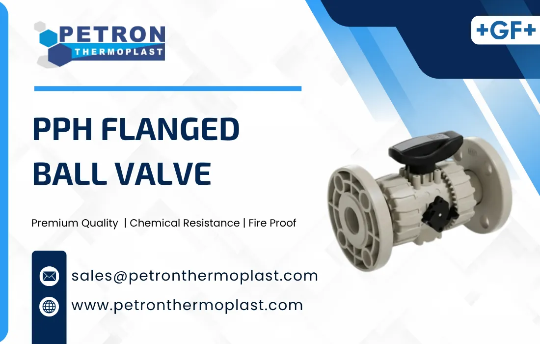 PPH Flanged Ball Valve Graphics