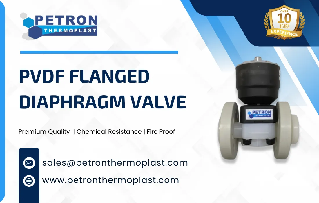 PVDF Flanged Diaphragm Valve Graphics