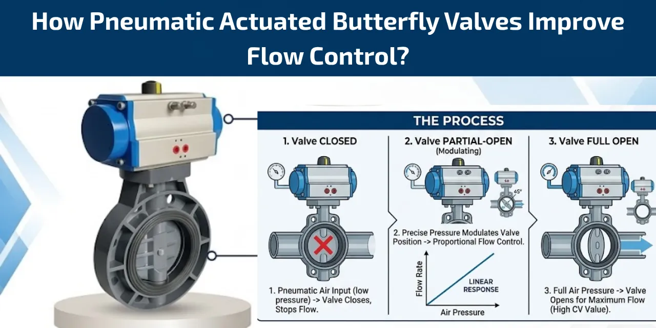 You are currently viewing How Pneumatic Actuated Butterfly Valves Improve Flow Control?