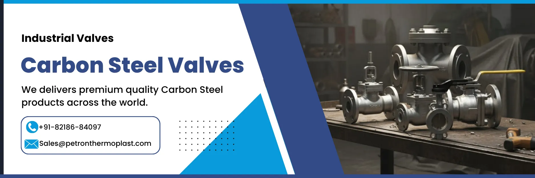 Carbon Steel Valves Banner Image Graphics