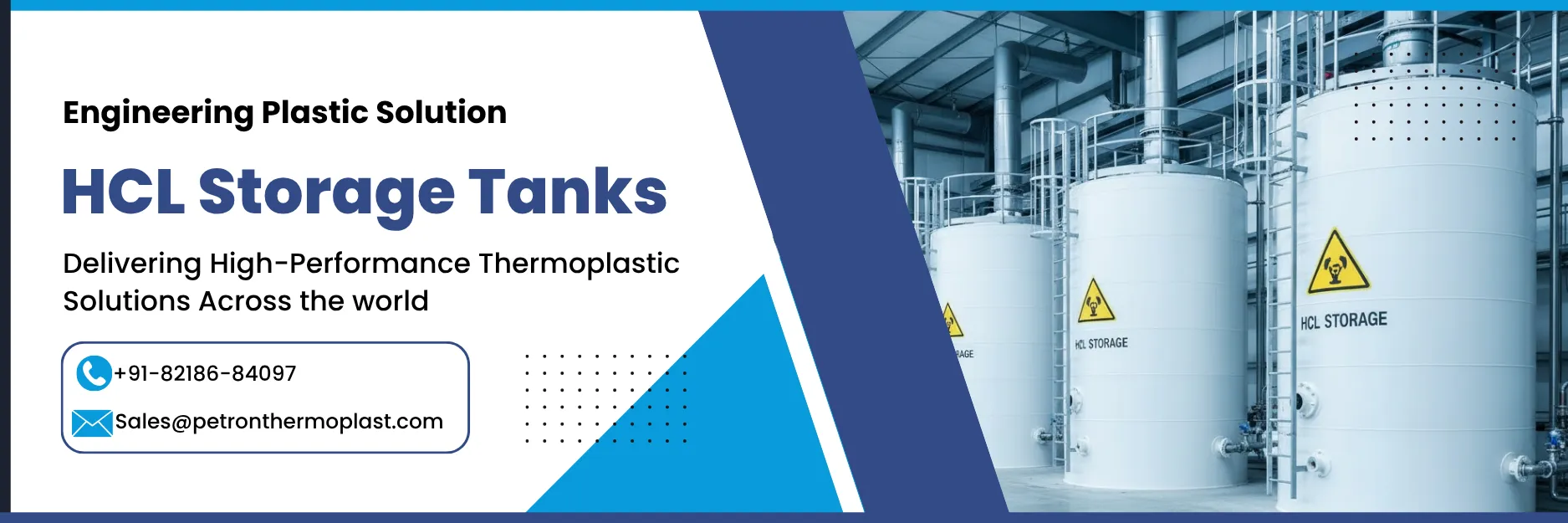HCL Storage Chemical Tanks Banner Image Graphics