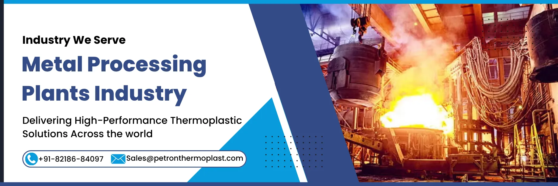 Metal Processing Plants Industry Banner Image Graphics
