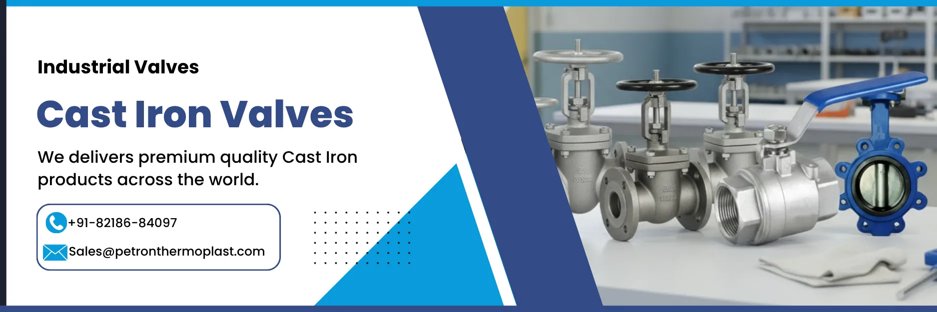 Cast Iron Valves Banner Image Graphics