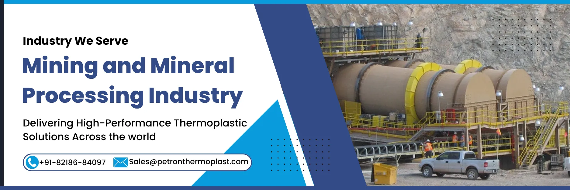 Mining and Mineral Processing Industry Banner Image Graphics