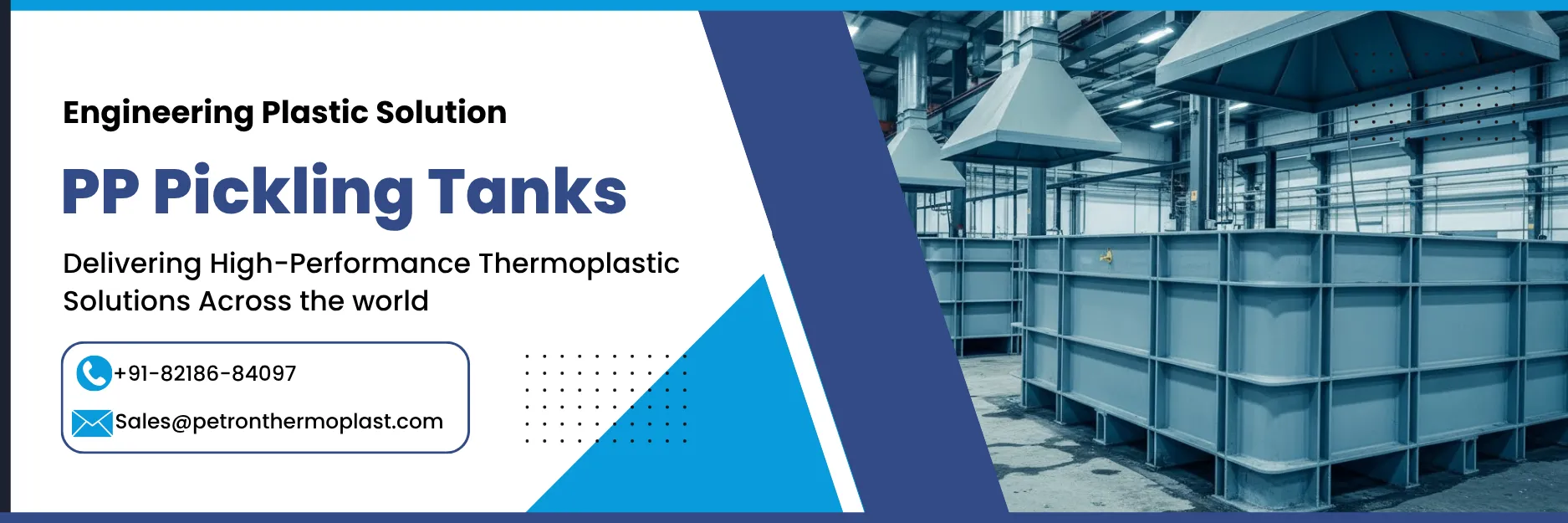 PP Pickling Storage Chemical Tanks Banner Image Graphics