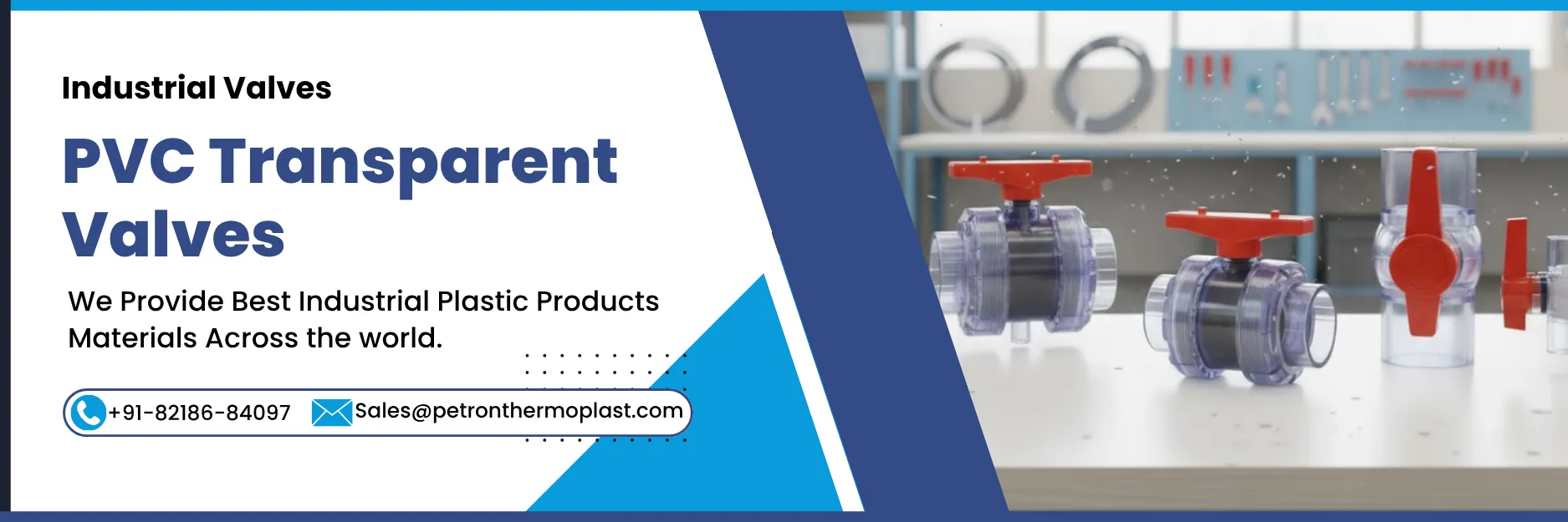 PVC Transparent Valves Banner Image Graphics