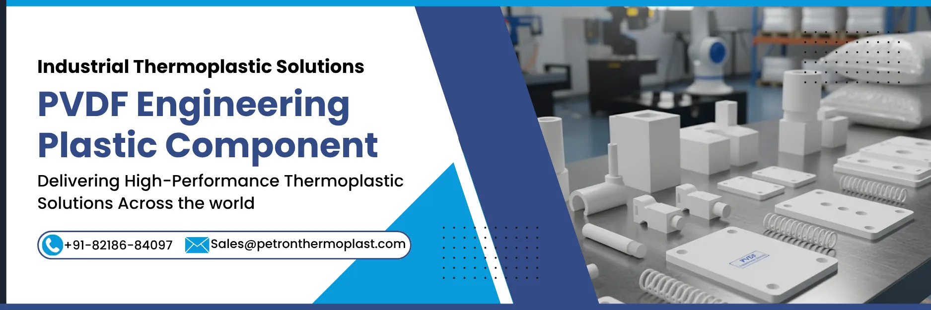 PVDF Engineering Plastic Component Banner Image Graphics