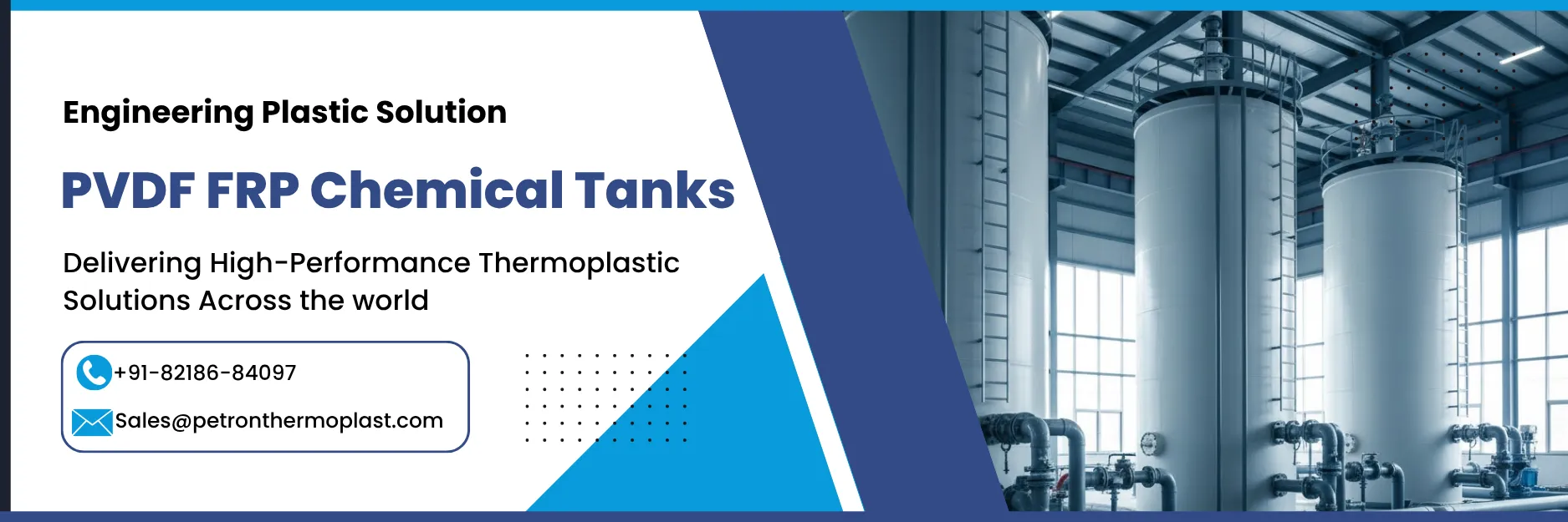 PVDF FRP Chemical Tanks Banner Image Graphics