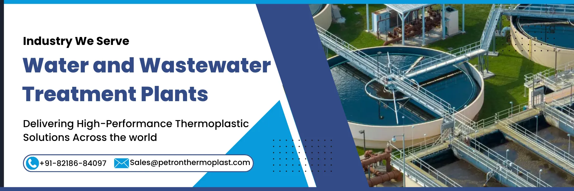 Water and Wastewater Treatment Plants Banner Image Graphics