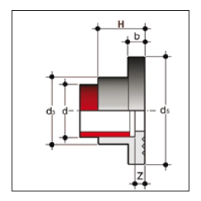 PVDF-Flange-Drawing