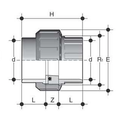 PVDF-Union-Diagram