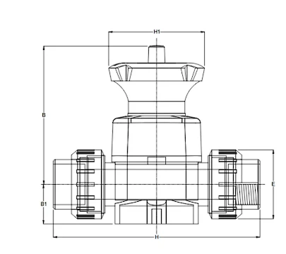 CPVC Diaphragm Valve chart