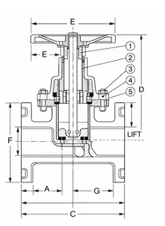 CPVC Globe Valve chart