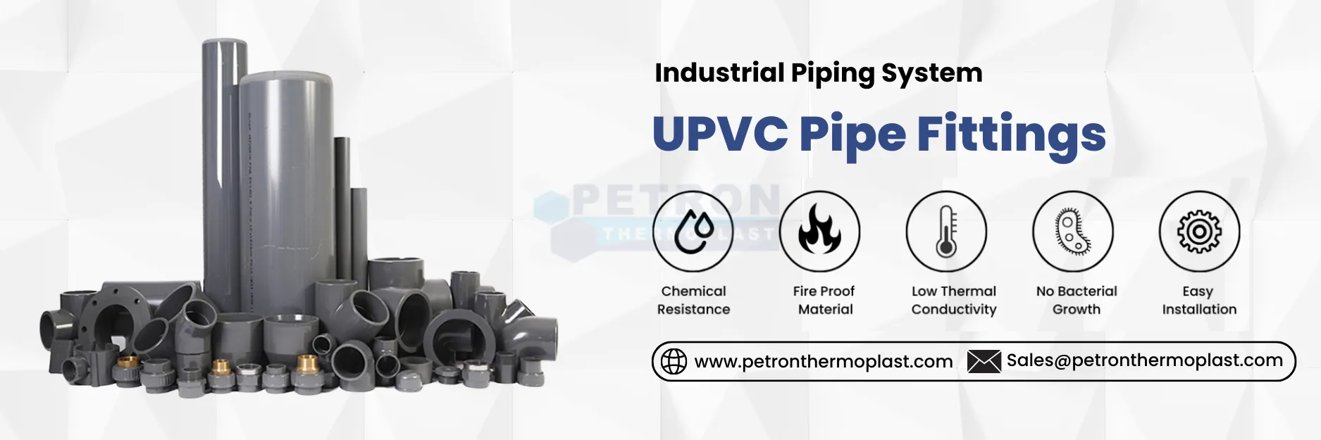 UPVC Pipe Fittings Graphics Banner