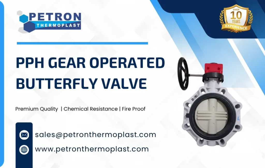 PPH Gear Operated Butterfly Valve Graphics