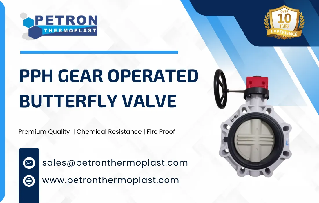 PPH Gear Operated Butterfly Valve Graphics