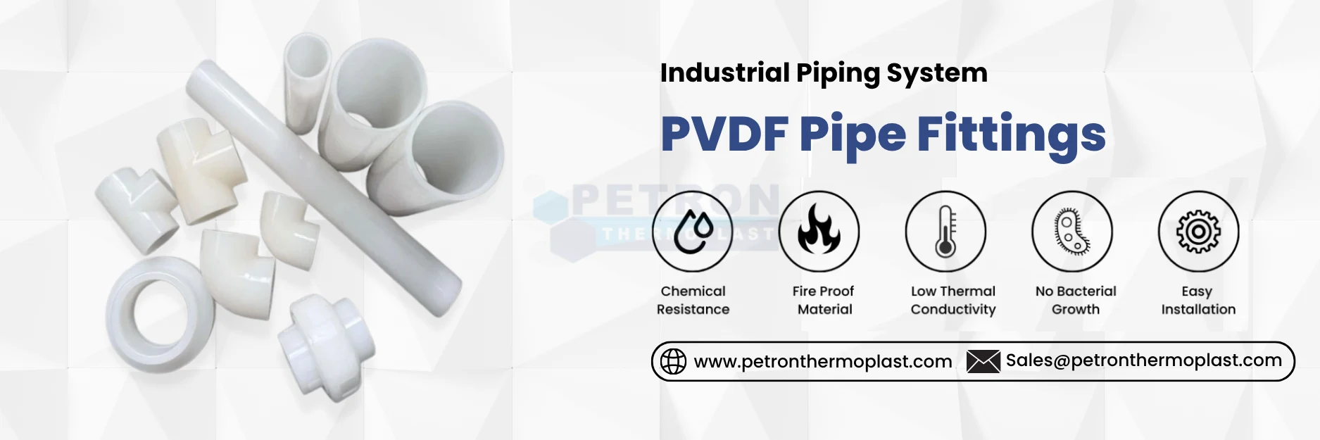 PVDF Pipe Fittings Banner Graphics